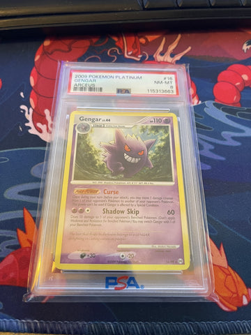 PSA 8 Pokémon Gengar 16/99 - Platinum Arceus