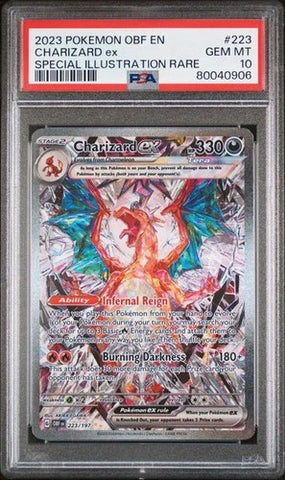 PSA 10 Charizard ex 223/197- Obsidian Flames