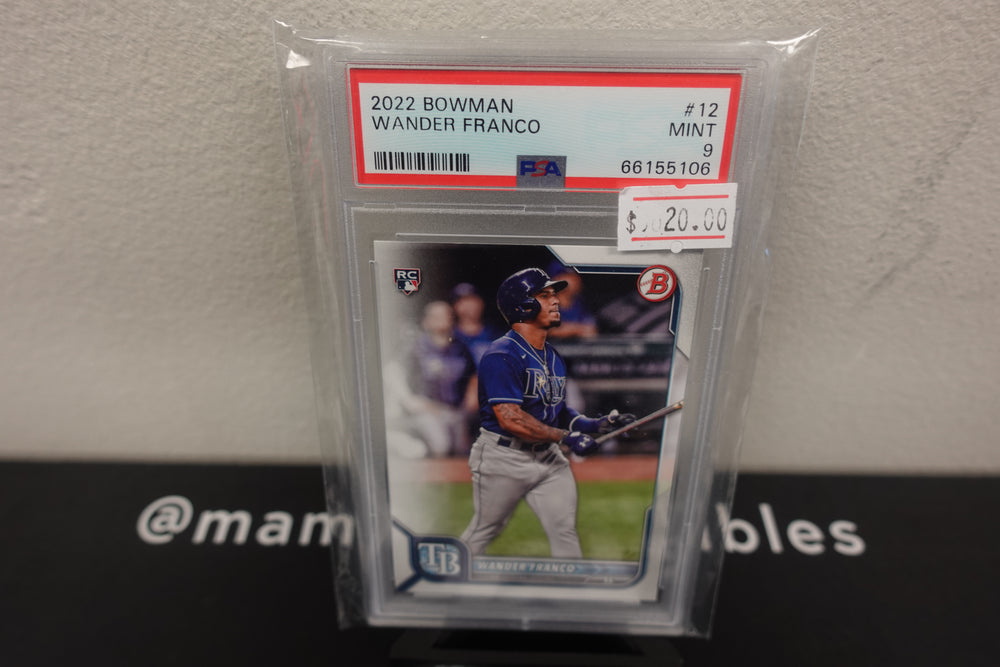 2022 Bowman #12 Wander Franco PSA 9