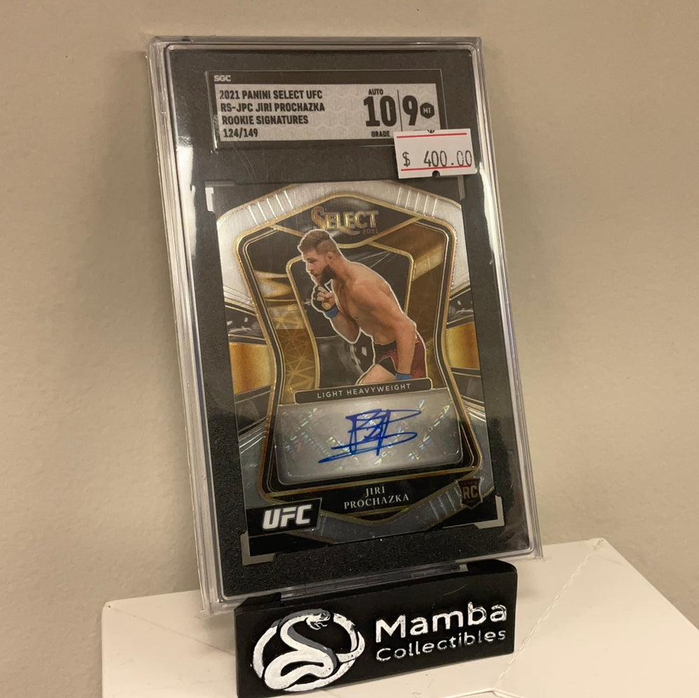 2021 Panini Select UFC Rs-Jpc Jiri Prochazka Rookie Signatures 124/149 (SGC 9 - AUTO 10)