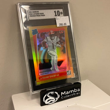 2021 Donruss #262 Ja’MARR Chase Premium Press Proof (SGC 10)